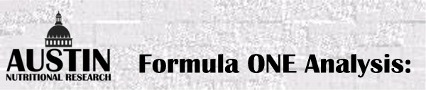 Formula One Nutritional Supplement Vitamin Packet Special Analysis